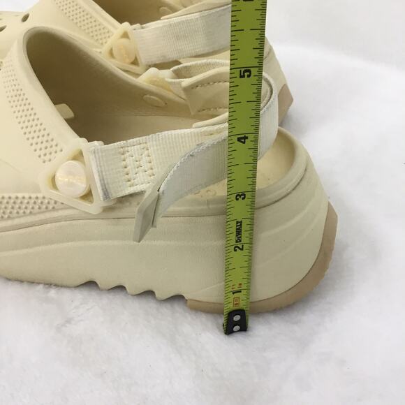 CROCS Classic Mega Crush Clog Ivory Bone Unisex Platform Sandal Sz 8 M 10 W - Picture 10 of 10